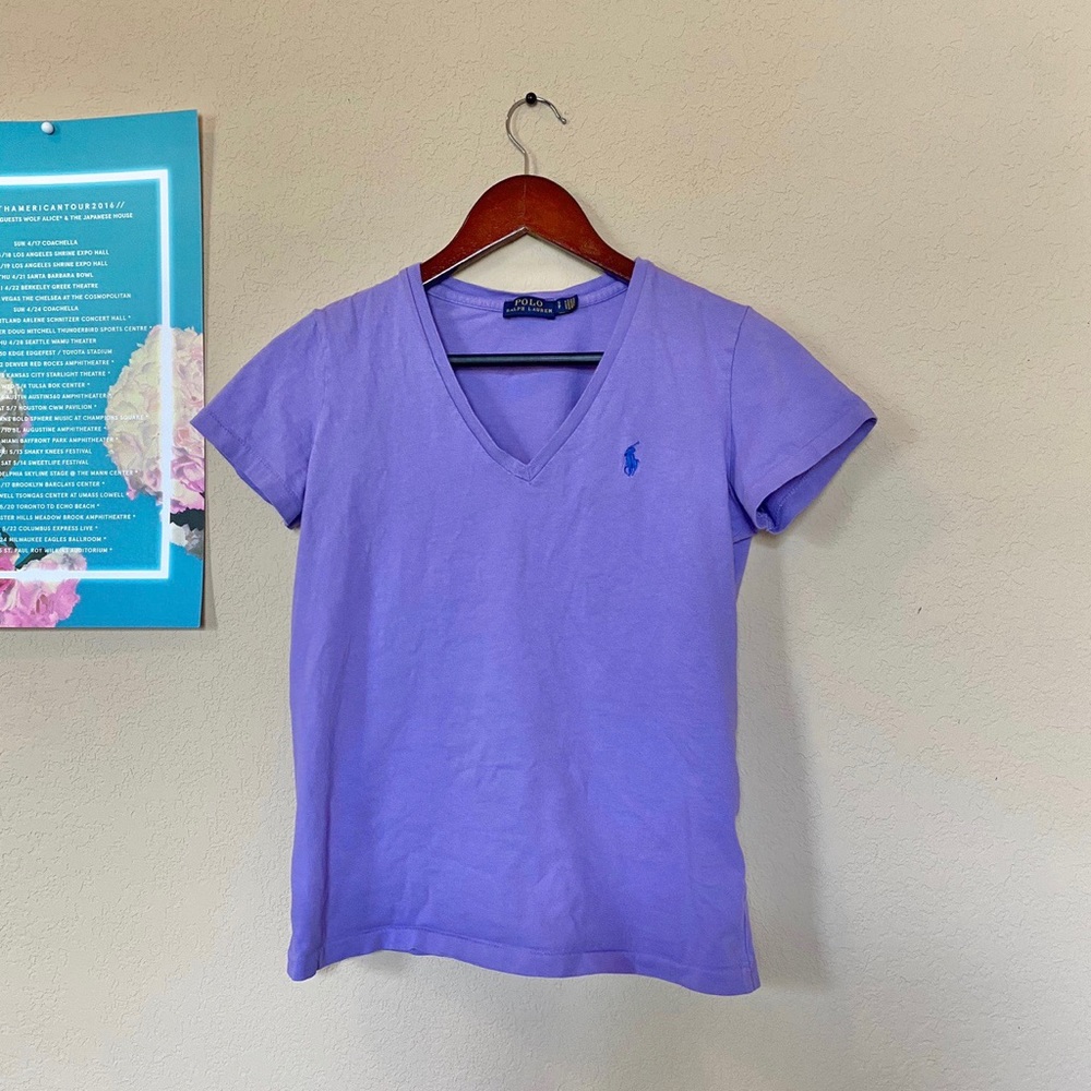 Ralph Lauren v-neck polo tshirt